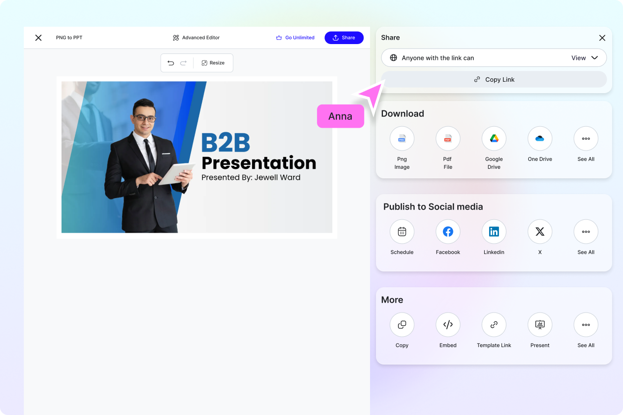 Free AI PNG Images to PPT Presentation Generator | Free Convert PNG to PowerPoint Online